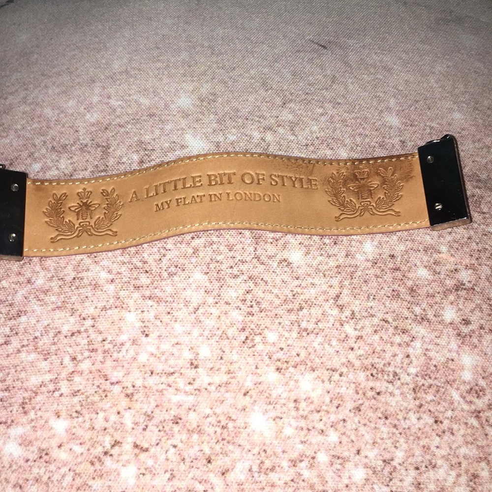 Pink leather bracelet - Picture 3 of 3
